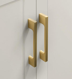 Alloy Art Deco Cabinet Pulls & Knobs - Gold Finish for Wardrobes - #3 - 96mm / 1pc