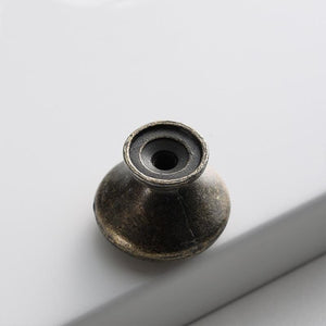 Alloy Floral Door Knocker Ring Pulls - Black Finish for Wardrobes - No.1 Black / 1pc