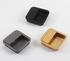 Alloy Flush Cabinet Pulls - Black Finish for Cabinets & Drawers - view 9