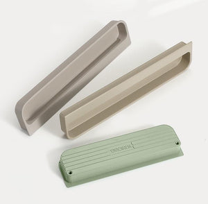 Alloy Flush Cabinet Pulls - Black Finish for Cabinets & Drawers - Black 201mm / 1pc