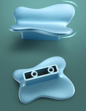 Alloy Geometric Cabinet Pulls & Knobs - Silver Finish for Cabinets - Blue / 1pc