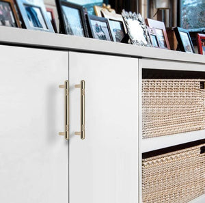 Alloy Industrial Cabinet Pulls & Knobs - Brushed Gold Finish - view 10