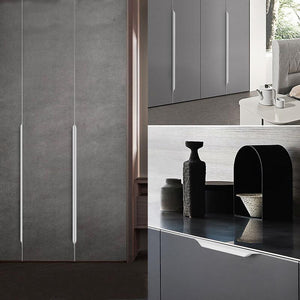 Alloy Minimalist Cabinet Pulls & Knobs - White Finish for Cabinets - 400mm / 1pc