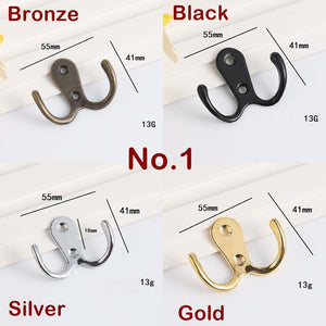 Alloy Vintage Cabinet Pulls & Knobs - Black Finish for Wardrobes - No.1 Black / 1pc