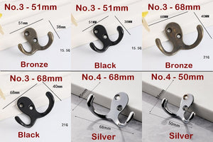 Alloy Vintage Cabinet Pulls & Knobs - Black Finish for Wardrobes - No.2 Pink / 1pc