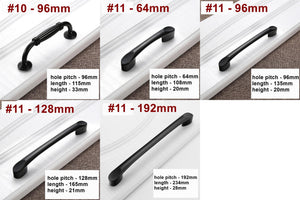 Alloy Vintage Cabinet Pulls & Knobs - Black Finish for Wardrobes - #3 / 1pc