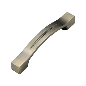 Bar pull with tapered ends and a long central groove, variant #24, 96 mm.