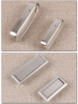 Brass Floral Door Knocker Ring Pulls - Steel Finish for Wardrobes - view 8