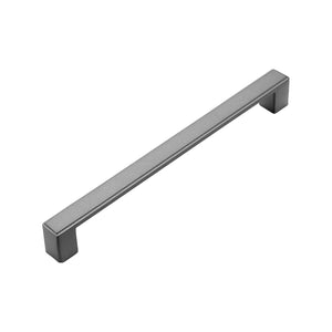 Metal cabinet bar pull, 192 mm gray.