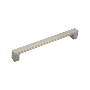 Metal cabinet bar pull, 192 mm silver.