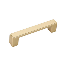 Metal cabinet bar pull, 96 mm gold.