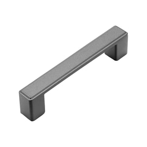 Metal cabinet bar pull, 96 mm gray.