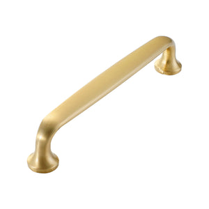 Solid brass cabinet bar pull, style #23, 128 mm.