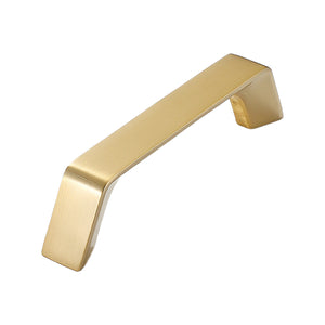 Solid brass cabinet bar pull, style #25, 96 mm.