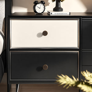 Bronze-finish solid brass round cabinet knob, style #1 (30 mm) shown in a styled setting.