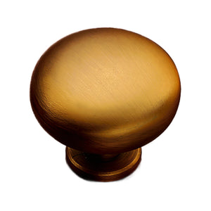Bronze-tone cabinet knob with a smooth domed top, option No. 3.