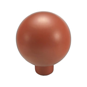 Orange round cabinet knob, option No. 1.