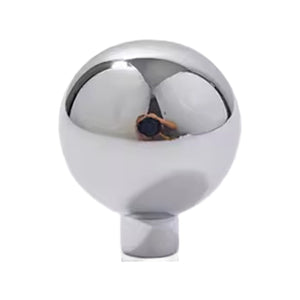 Polished chrome spherical cabinet knob, option No. 2, 30 mm.