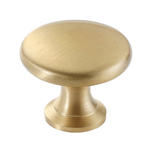 Solid brass cabinet knob, style #13.