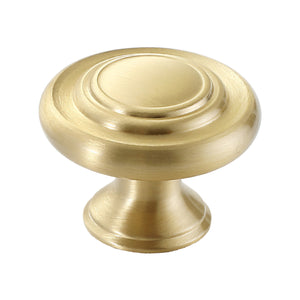 Solid brass cabinet knob, style #14.