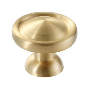 Solid brass cabinet knob, style #15.