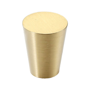 Solid brass cabinet knob, style #16, 20 mm.