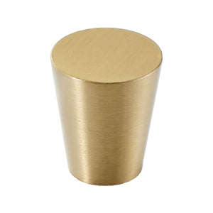 Solid brass cabinet knob, style #16, 24 mm.