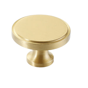 Solid brass cabinet knob, style #7.