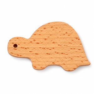 Turtle-shaped wood cabinet knob or wall hook, style #11.