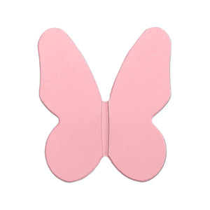 Pink butterfly-shaped cabinet pull, option No. 1.
