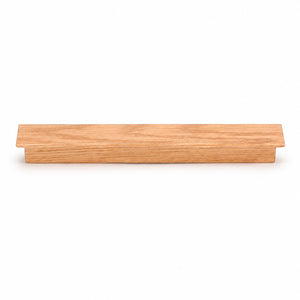 Oak wood cabinet finger pull, style #1 (160 mm option).