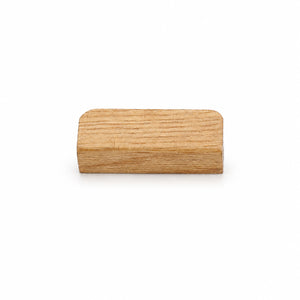 Oak wood cabinet finger pull, style #2 (32 mm option).
