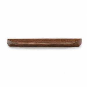 Walnut wood cabinet finger pull, style #3 (160 mm option).