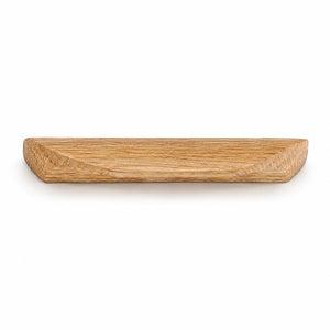 Oak wood cabinet finger pull, style #3 (64 mm option).