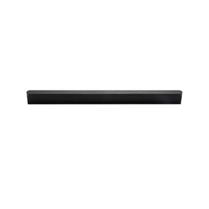 Black straight finger pull with a slim lipped edge, 192 mm.
