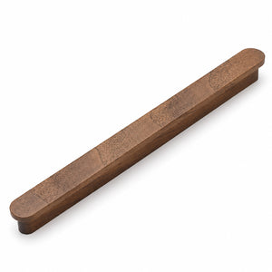 Walnut wood slim cabinet finger pull, 320 mm option.