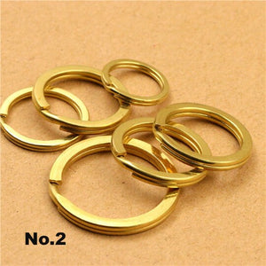 Solid Brass Round Split Key Rings - Fasteners for DIY Projects - No.1 20mm / 1pcs