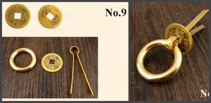 Zinc Alloy Round Door Knocker Ring Pulls - Antique Bronze Finish - No.2 Ant.Bronze 24mm / 100pcs