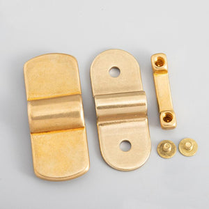 Solid Brass Mounting Brackets - Furniture Hardware for Leathercraft - view 9