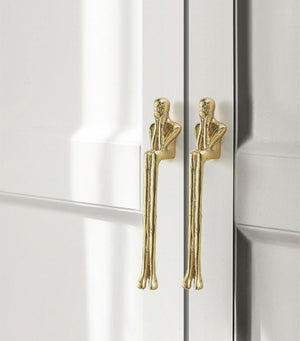 Solid Brass Vintage Cabinet Pulls & Knobs - Silver Finish Hardware - #6 62mm / 1pc