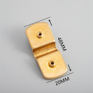 Solid Brass Mounting Brackets - Furniture Hardware for Leathercraft - view 5