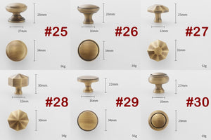 Solid Brass Cabinet Cup Pulls - Antique Bronze Finish for Cabinets - #6 / 1pc