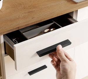 Solid Brass Modern Cabinet Pulls & Knobs - Black Finish Hardware - #3 Black 80mm / 1pc