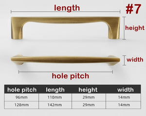 Solid Brass Vintage Cabinet Pulls & Knobs - Furniture Hardware - #5 - 106mm / 1pc