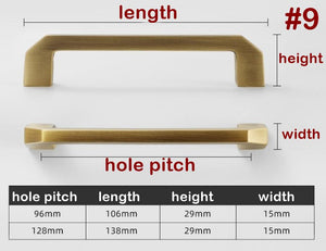 Solid Brass Vintage Cabinet Pulls & Knobs - Furniture Hardware - #5 - 189mm / 1pc