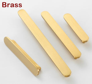 Solid Brass Round Cabinet Pulls & Knobs - Black Finish for Cabinets - Brass 223mm / 1pc