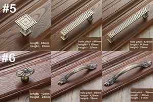 Solid Brass Square Cabinet Pulls & Knobs - Bronze Finish Hardware - #2 - 28mm Square / 1pc
