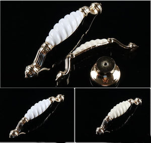 Solid Brass Round Cabinet Cup Pulls - Furniture Decorative Hardware - #6 - 123mm / 1pc