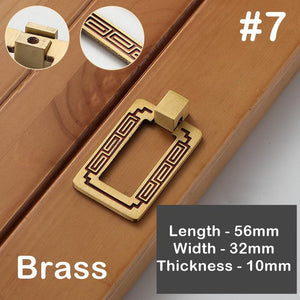 Solid Brass Cabinet Cup Pulls - Antique Bronze Finish for Cabinets - #2 Brown 170mm / 1pc