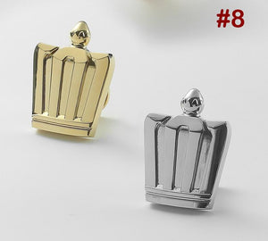 Solid Brass Vintage Cabinet Pulls & Knobs - Silver Finish Hardware - #4 68mm / 1pc